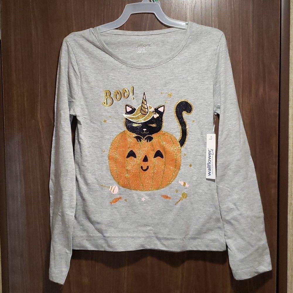 NWT Cute Wallflower Halloween T-Shirt Girls Sz S (6/7)